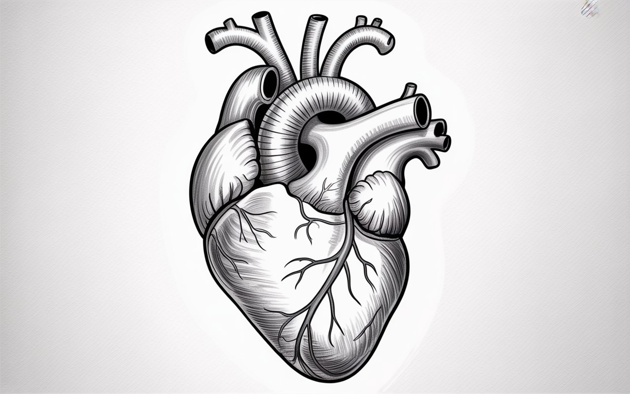 Realistic Heart Drawing